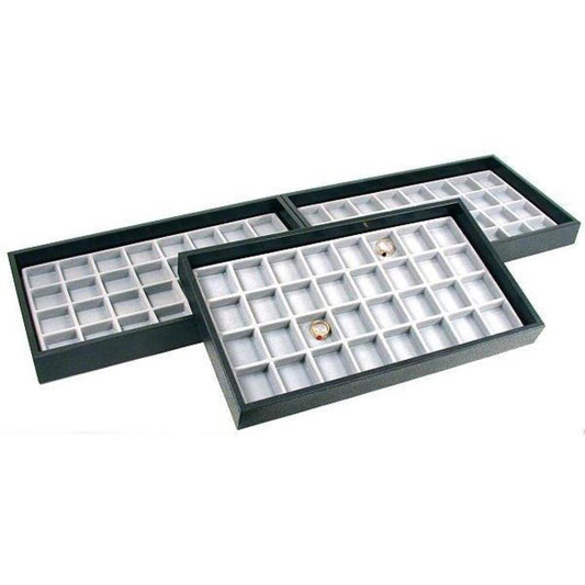 96 Slot Body Jewelry Coin Display Showcase Travel Tray