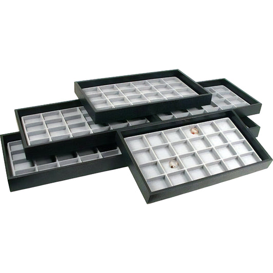 24 Slot Body Jewelry Coin Display Showcase Travel Tray