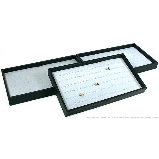 3 72 Slot Gray Ring Display & Travel Tray