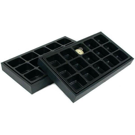 30 Pocket Watch Jewelry Tray Black Showcase Display