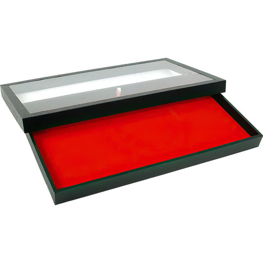 Velvet Jewelry Chain Pad Showcase Tray Display Unit