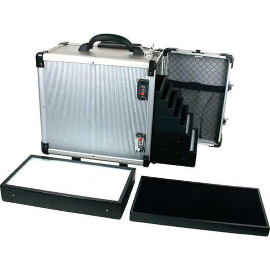 16 Jewelry Pad Gemstone Display Tray & Carrying Case