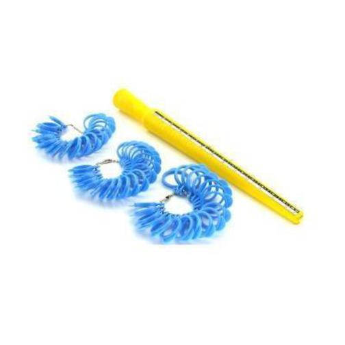 US & French Ring Sizing Stick & 3 Finger Sizer Gauge