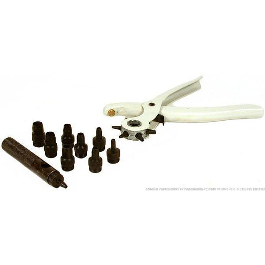 9 Leather Punches & Hole Punch Pliers Leatherworking Art Craft Hobby Repair Tool
