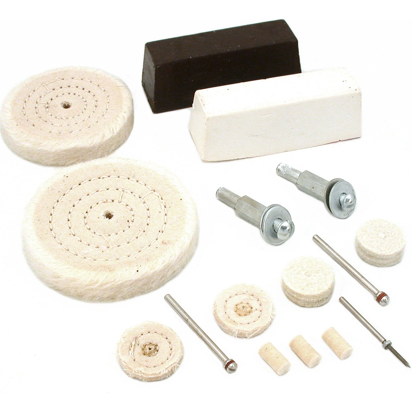 Jewelers Polishing Tool Set Wheels Buffs & Rouge Jewelry Repair Tools 16Pcs