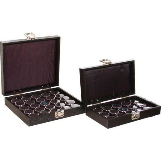 40 Gem Jars Foam Inserts & 2 Boxes Display Storage Case