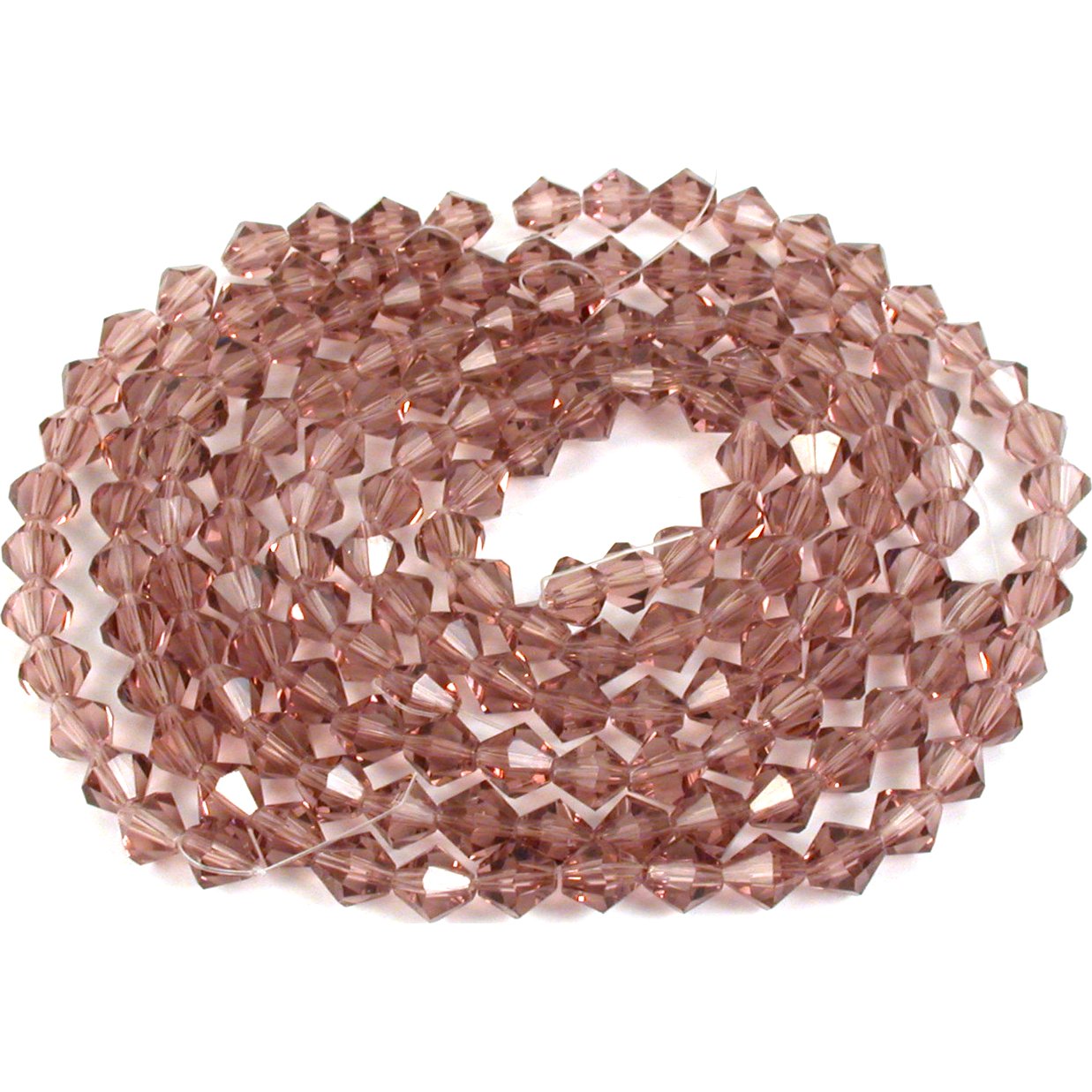 Bicone Faceted Fire Polished Chinese Crystal Beads Amethyst 6mm 3 Strands