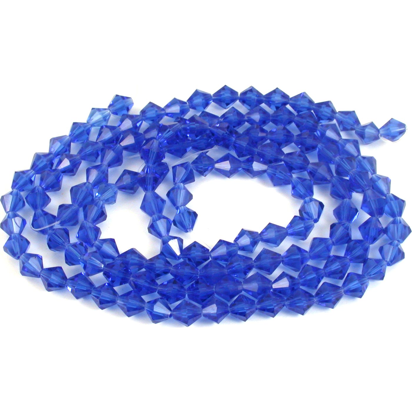 Bicone Faceted Fire Polished Chinese Crystal Beads Cobalt 8mm 3 Strands