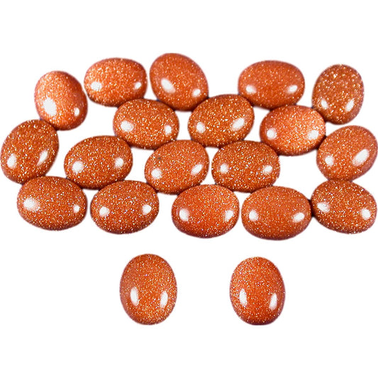Goldstone Oval Cabochon 10mm 20Pcs