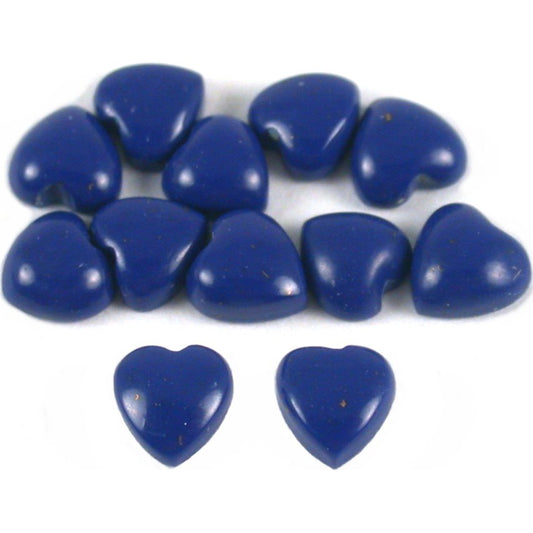 Lapis Blue Heart Cabochon 4mm 12Pcs