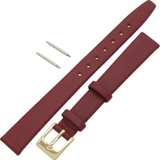 Red Leather Watchband for Mickey or Minnie Watch 12mm
