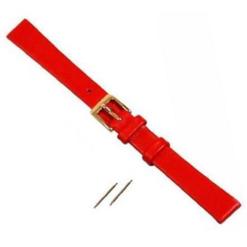 Red Leather Watchband for Mickey or Minnie Watch 14mm