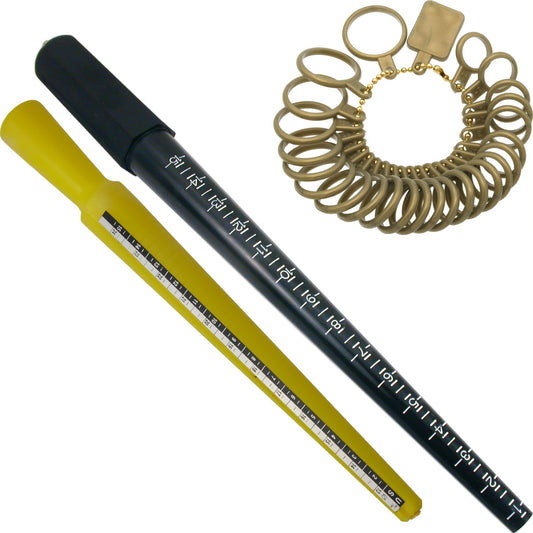Sturdy Ring Sizer Stick Bonus Finger Sizer Jewelers Set