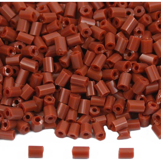 Bugle Glass Beads Brown #1 80 Grams