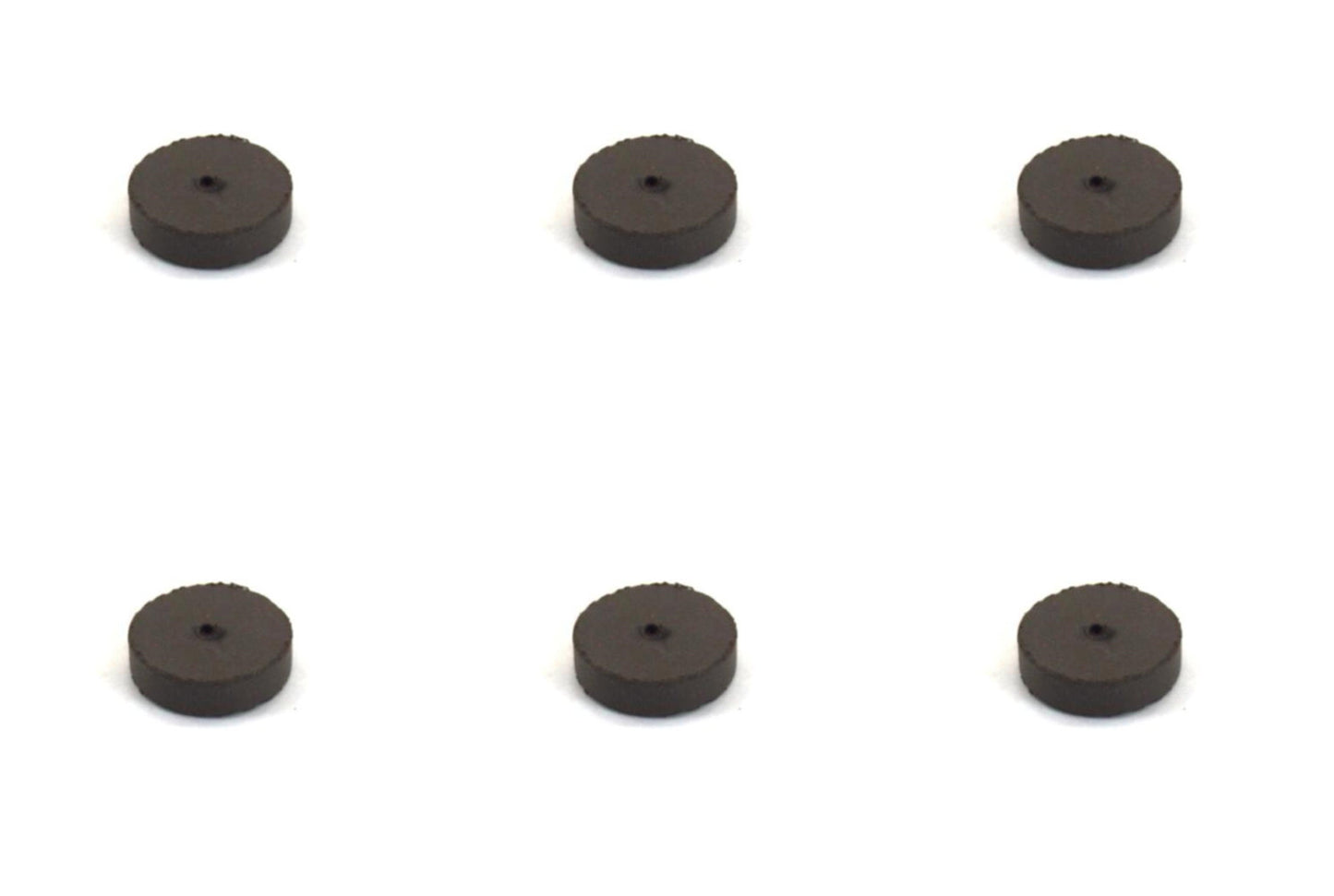 Cratex Small Wheel #88-2 Medium Flat Edge 1/8" Arbor 1", Pack of 6