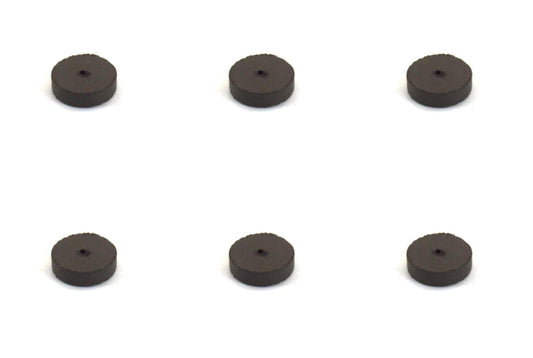 Cratex Small Wheel #88-2 Medium Flat Edge 1/8" Arbor 1", Pack of 6