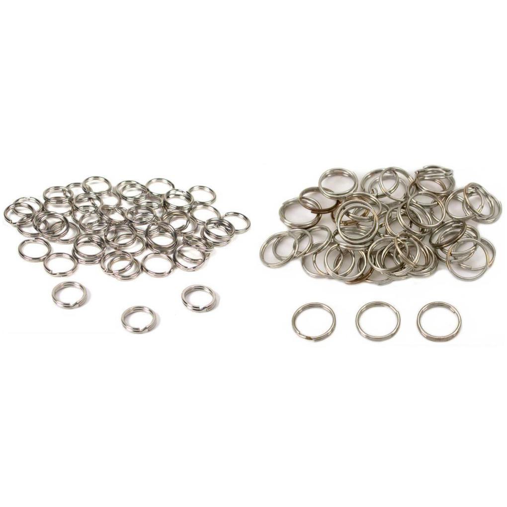 Nickel Plated Split Rings For Connecting Jewelry 9mm & 12mm Kit 100 Pcs