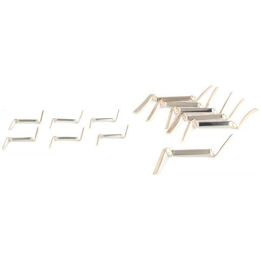 Small & Medium White Gold Filled Ring Guards Jewelry Findings Kit 12 Pcs