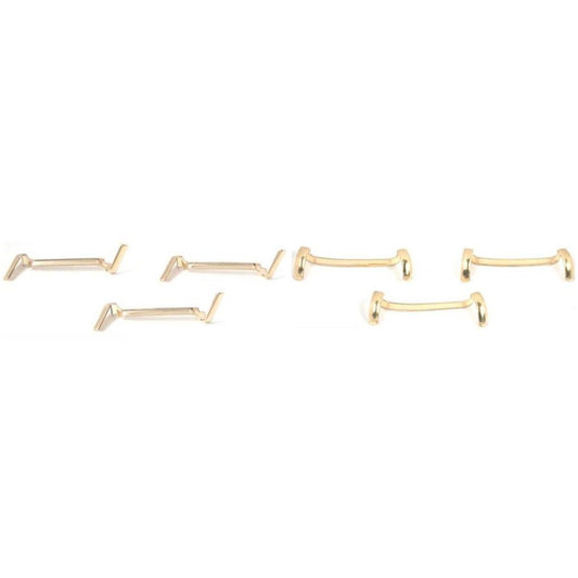 Small Ladies Yellow Gold Filled Ring Guards Jewelry Sizers Kit 6 Pcs