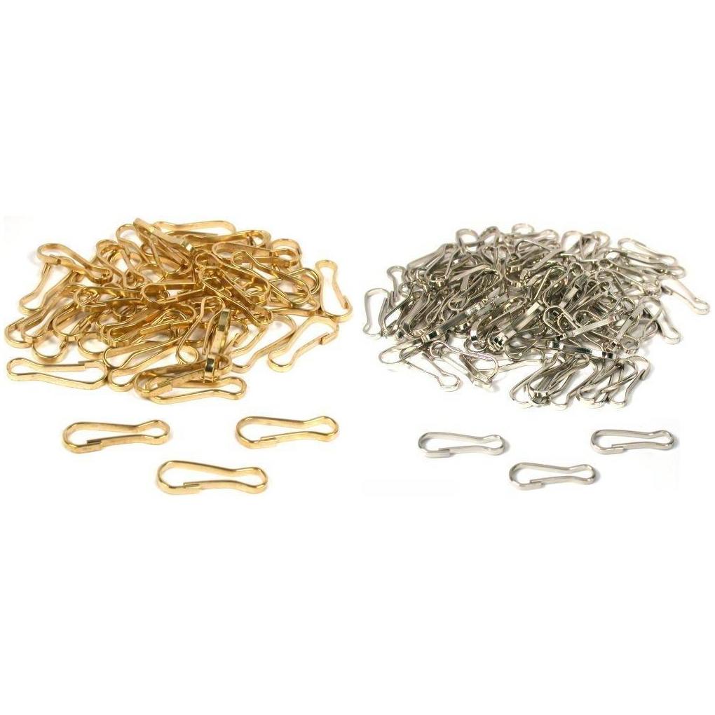 Gold & Nickel Plated Lanyard Keychain Hooks Jewelry Findings Kit 150 Pcs