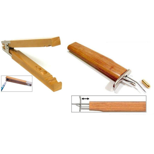Wood Bead Vise & Bead Cord Knotting Craft Tools Kit 2 Pcs