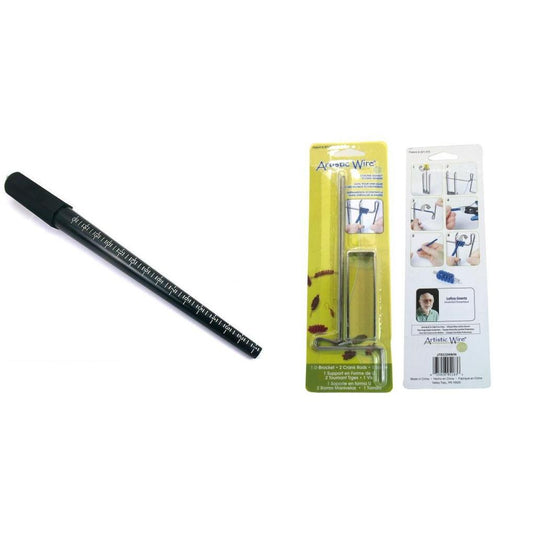 The Coiling Gizmo & Plastic Graduated Ring Mandrel Jewelers Tools Kit 2 Pcs