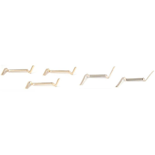 Small Yellow Gold Filled & Medium White Gold Filled Ring Guards Kit 6 Pcs