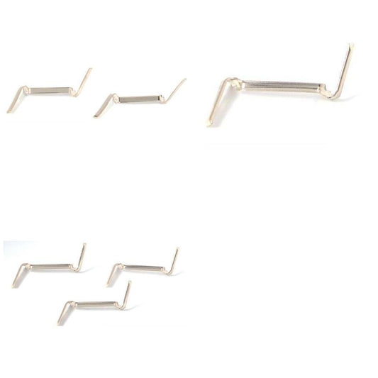 Small Medium & Large White Gold Filled Ring Guards Jewelry Findings Kit 9 Pcs