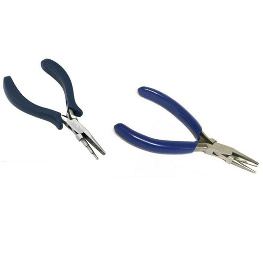 Round Concave Pliers For Looping or Bending Wire Jewelry Repair Kit 2 Pcs