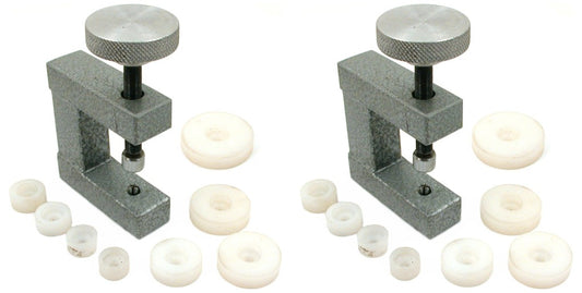 2 Watch Case Closing Presses Each  w/ 8 Nylon Dies Watchmaker Workshop Repair
