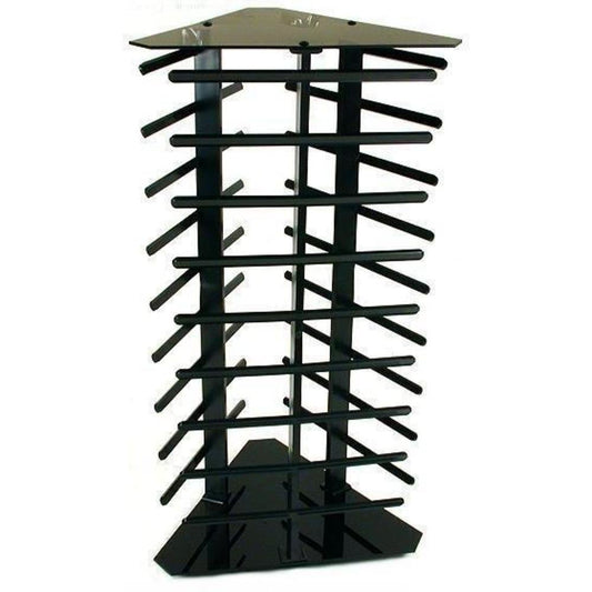 Findingking 3 Sided Black Rotating Earring Display Holds 108 2" Cards 2 Pcs