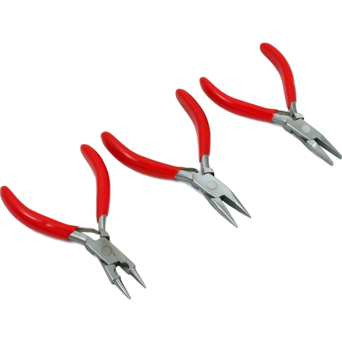 Nose Round Chain & Flat Pliers Jewelers Jewelry Repair Tools Set 6 Pcs