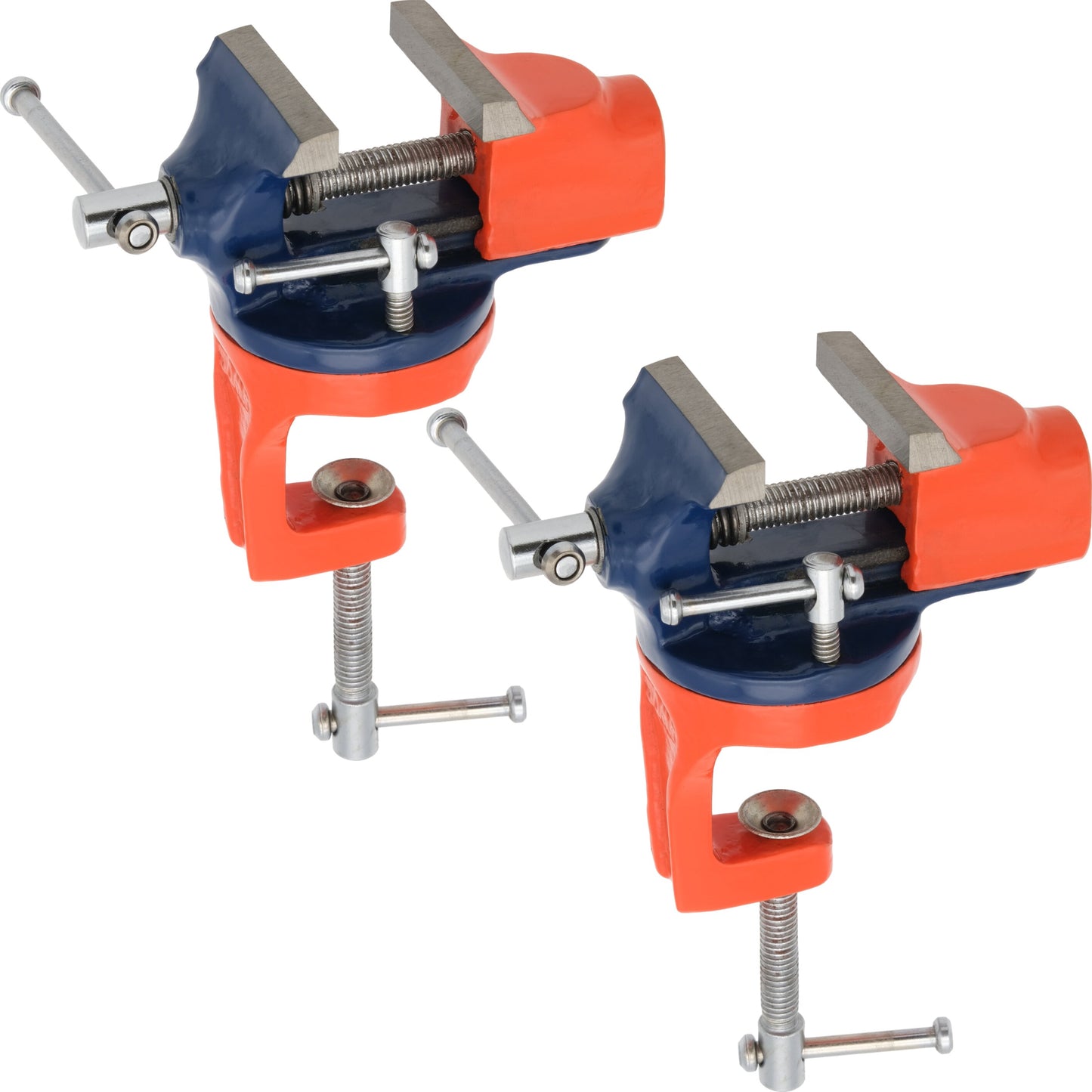 Table Top Vise Jewelers Workbench Metalworking Revolving Rotating Clamp 2 Pcs