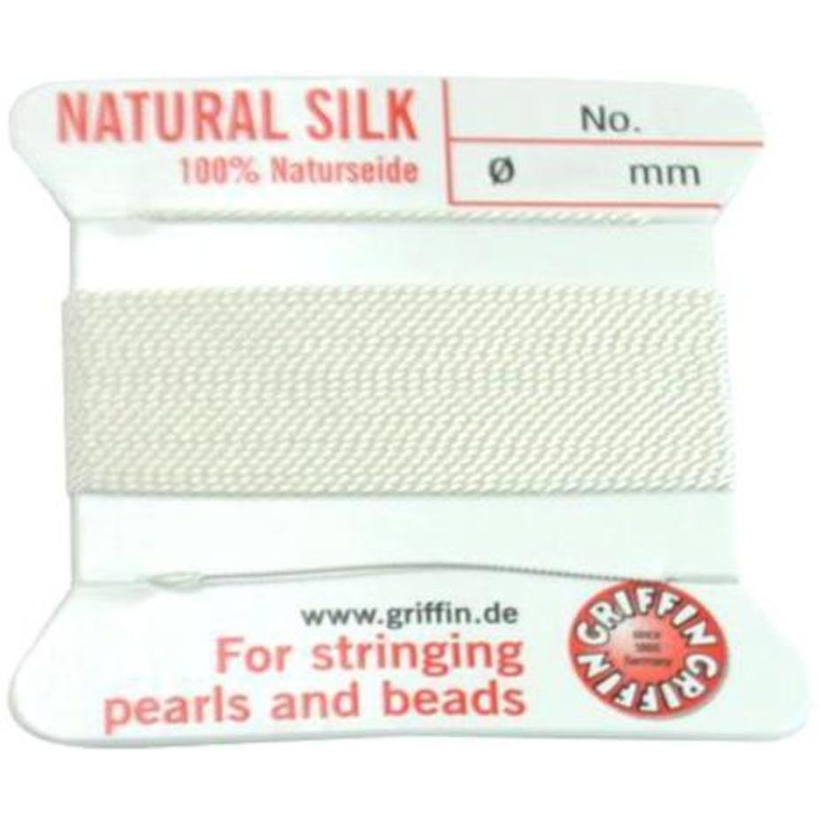 Two White Griffin Silk Bead Stringing Cord #3