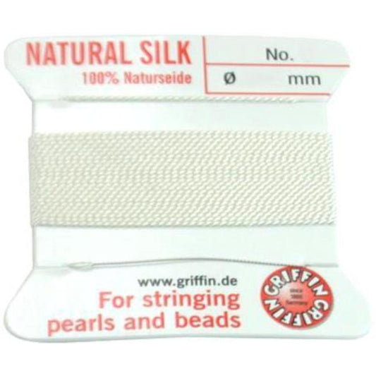 Two White Griffin Silk Bead Stringing Cord #3