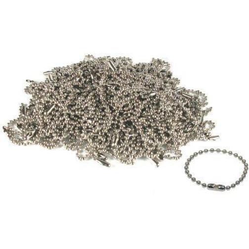 150 4" Ball Keychain Parts Key Ring Tag Chain Finding
