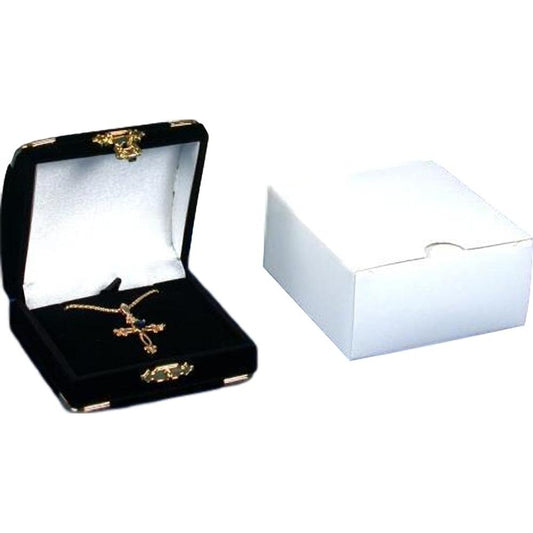 Pendant Brass Corner Gift Box Black 2 7/8" (Only 1 Box)