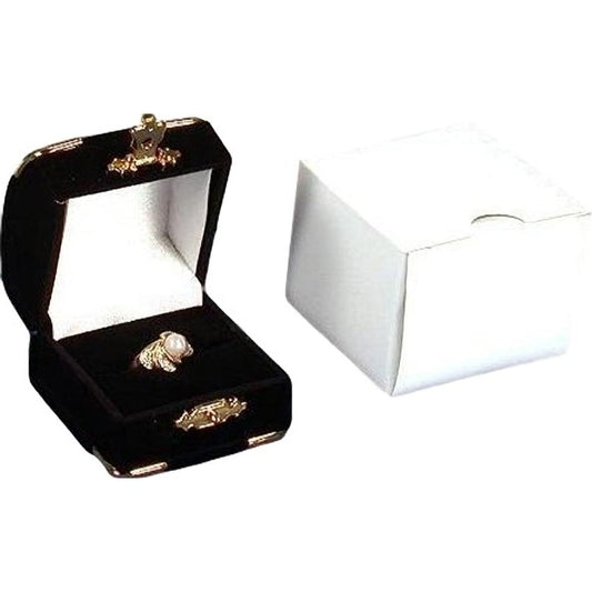 Ring Brass Corner Gift Box Black 2 1/8" (Only 1 Box)