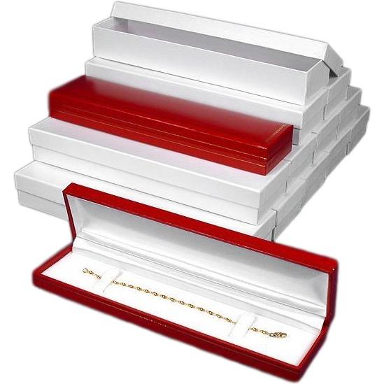 12 Red Watch & Bracelet Boxes 8 5/8