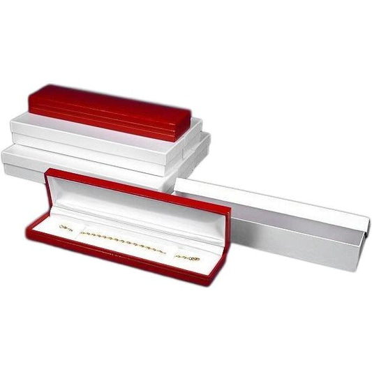 6 Red Watch & Bracelet Boxes 8 5/8"