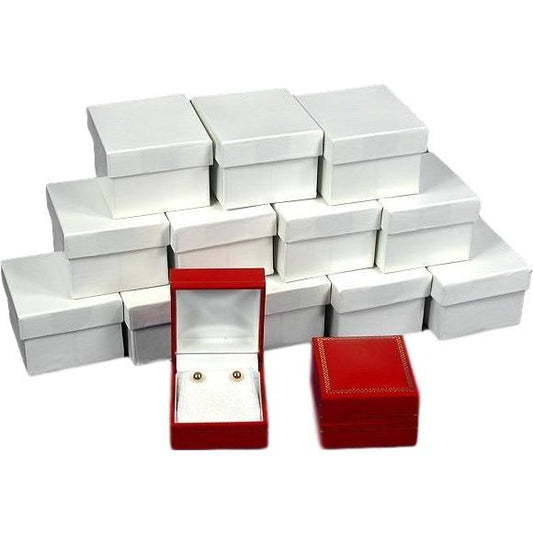 12 Red Earring Boxes