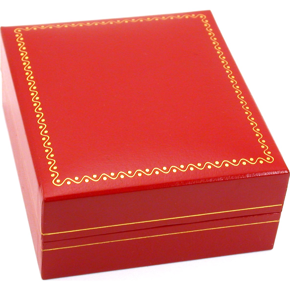 6 Red Leatherette Earring Boxes Gift Jewelry Displays