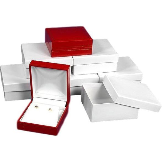 6 Red Earring & Pendant Boxes