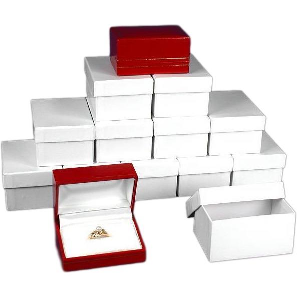 12 Red Double Ring Boxes