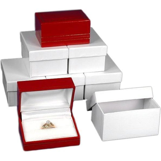 6 Red Double Ring Boxes