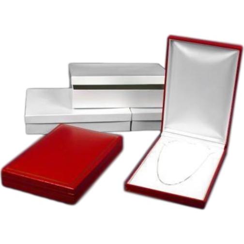 3 Red Necklace Boxes 7 3/8"