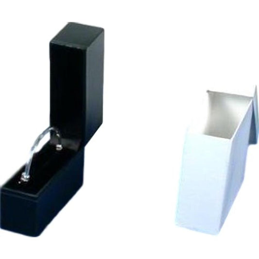 Bangle Bracelet Gift Box Black Faux Leather 1 1/4" (Only 1 Box)