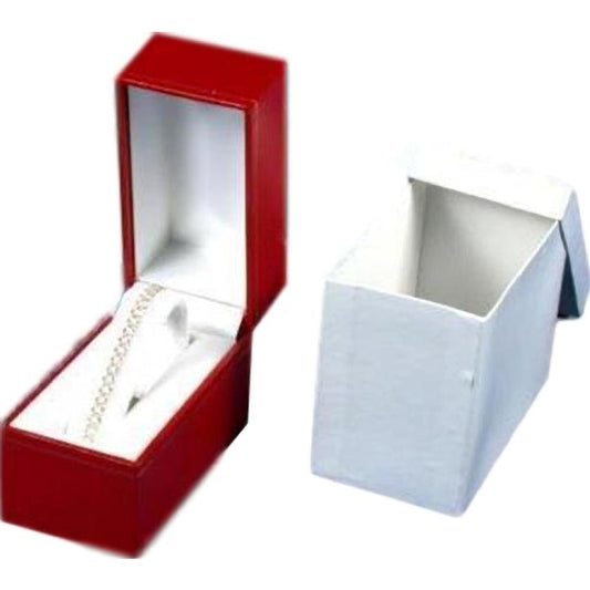 Bracelet & Watch Gift Box Red Faux Leather 2" (Only 1 Box)