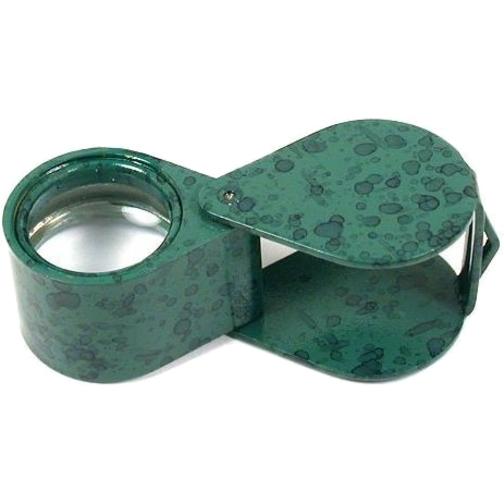 10x Round Triplet Loupe Green 18mm