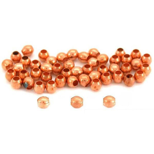 Ball Copper Plated Beads 2mm 50Pcs